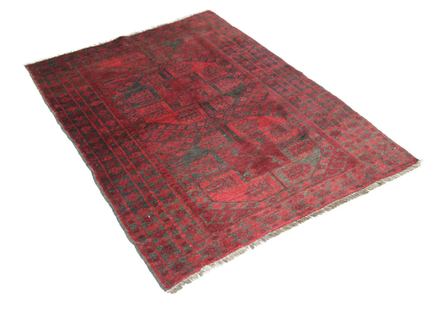 Afghan Teppich 154 x 114 cm - rot - Image 2