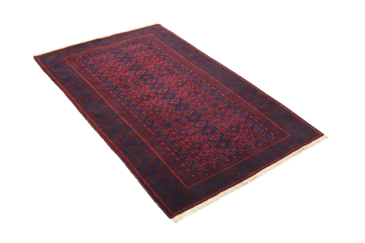 Afghan Teppich 155 x 100 cm - rot - Image 2