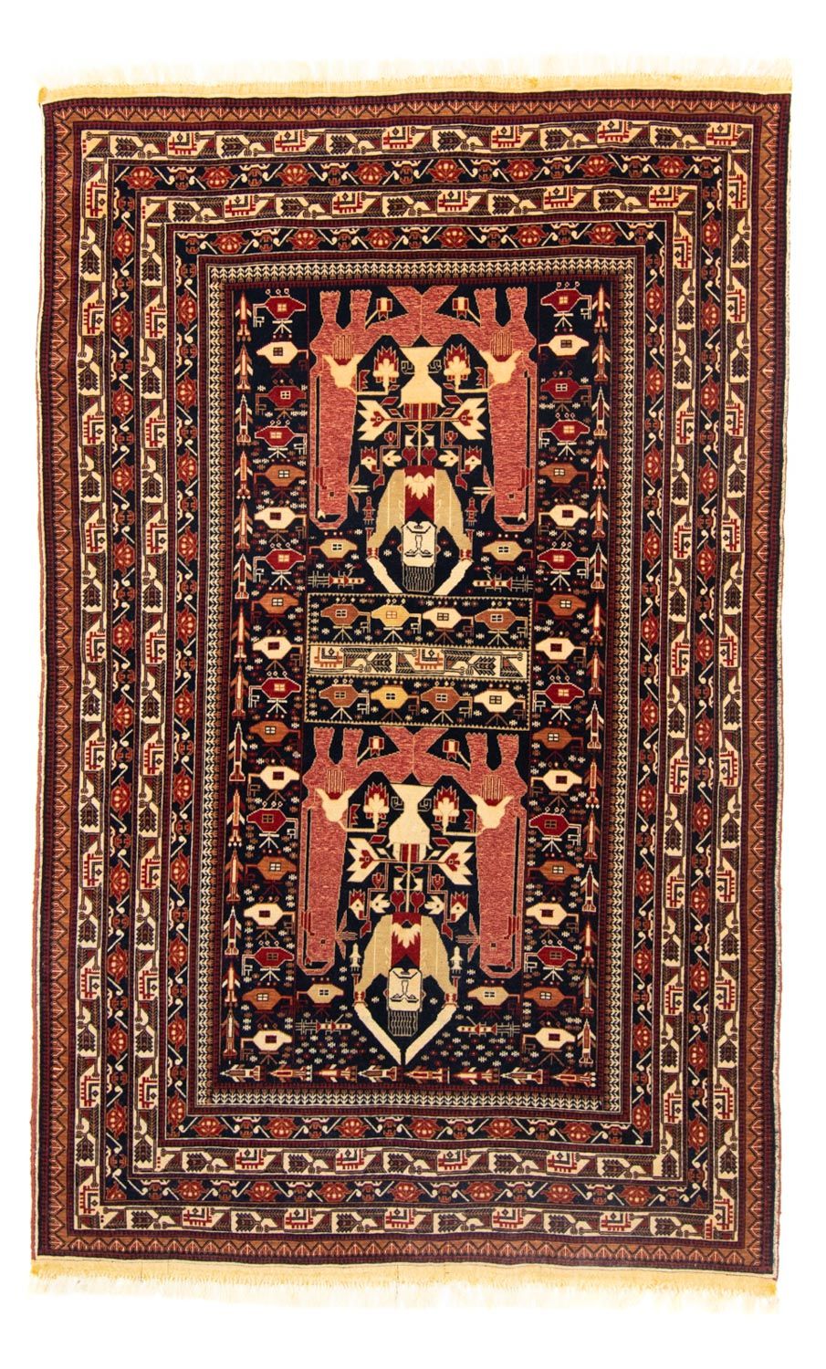 Afghan Teppich 196x122cm - Orientteppich