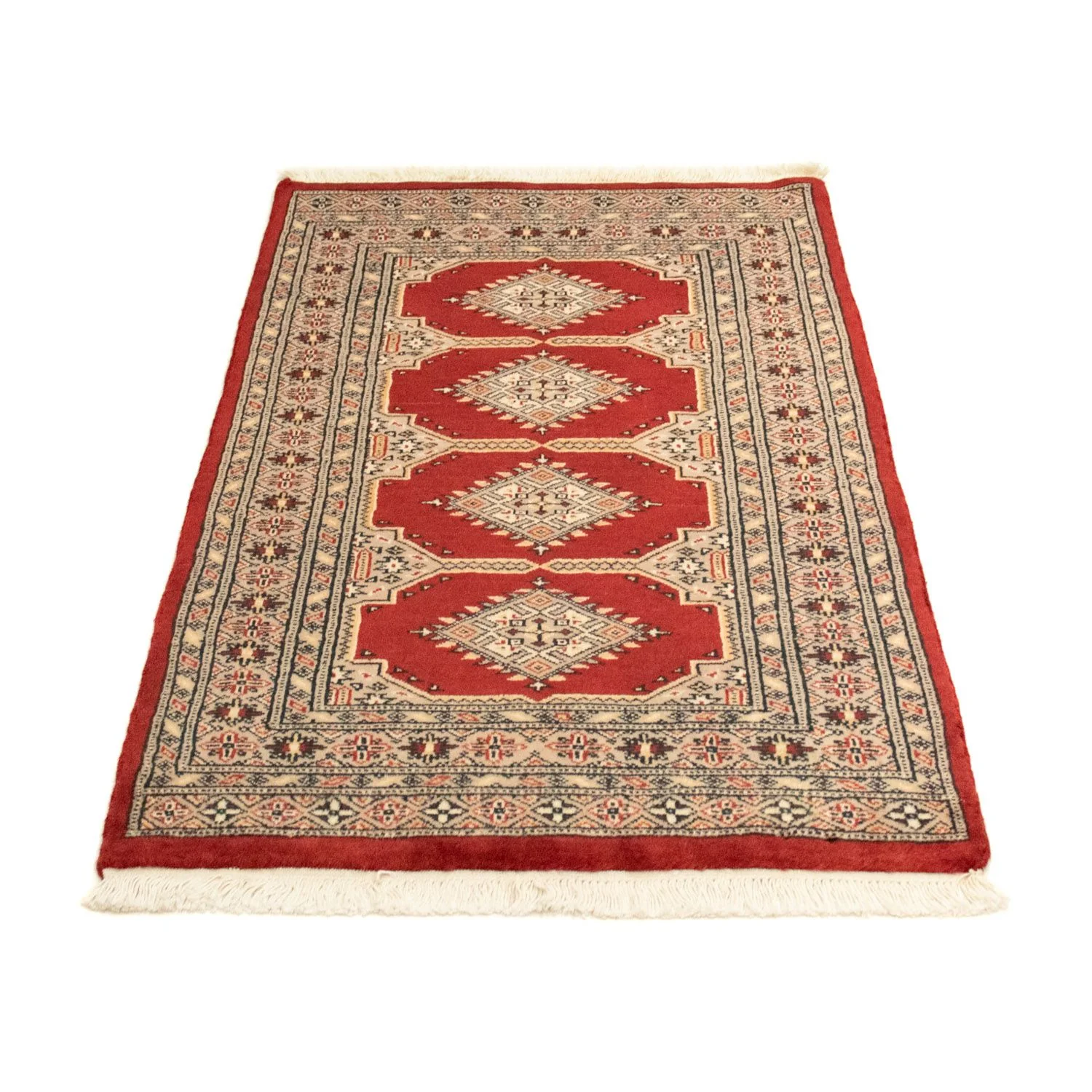 Afghan Teppich - Buchara 123 x 78 cm - rot - Image 4