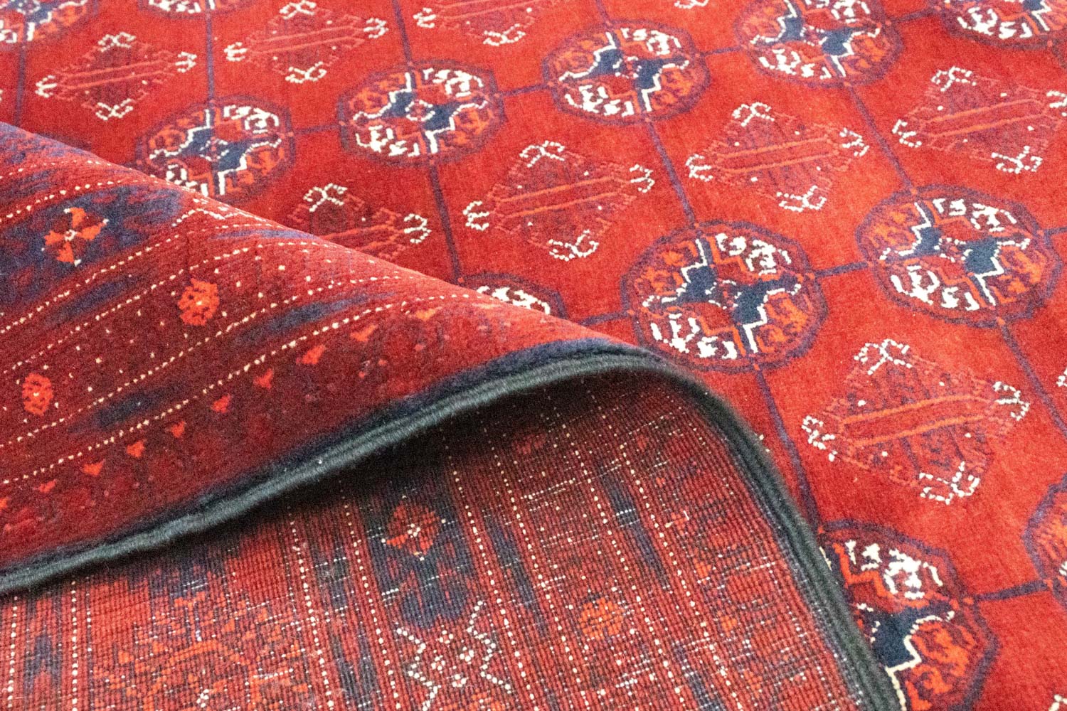 Afghan Teppich - Buchara 297 x 198 cm - dunkelbraun - Image 4