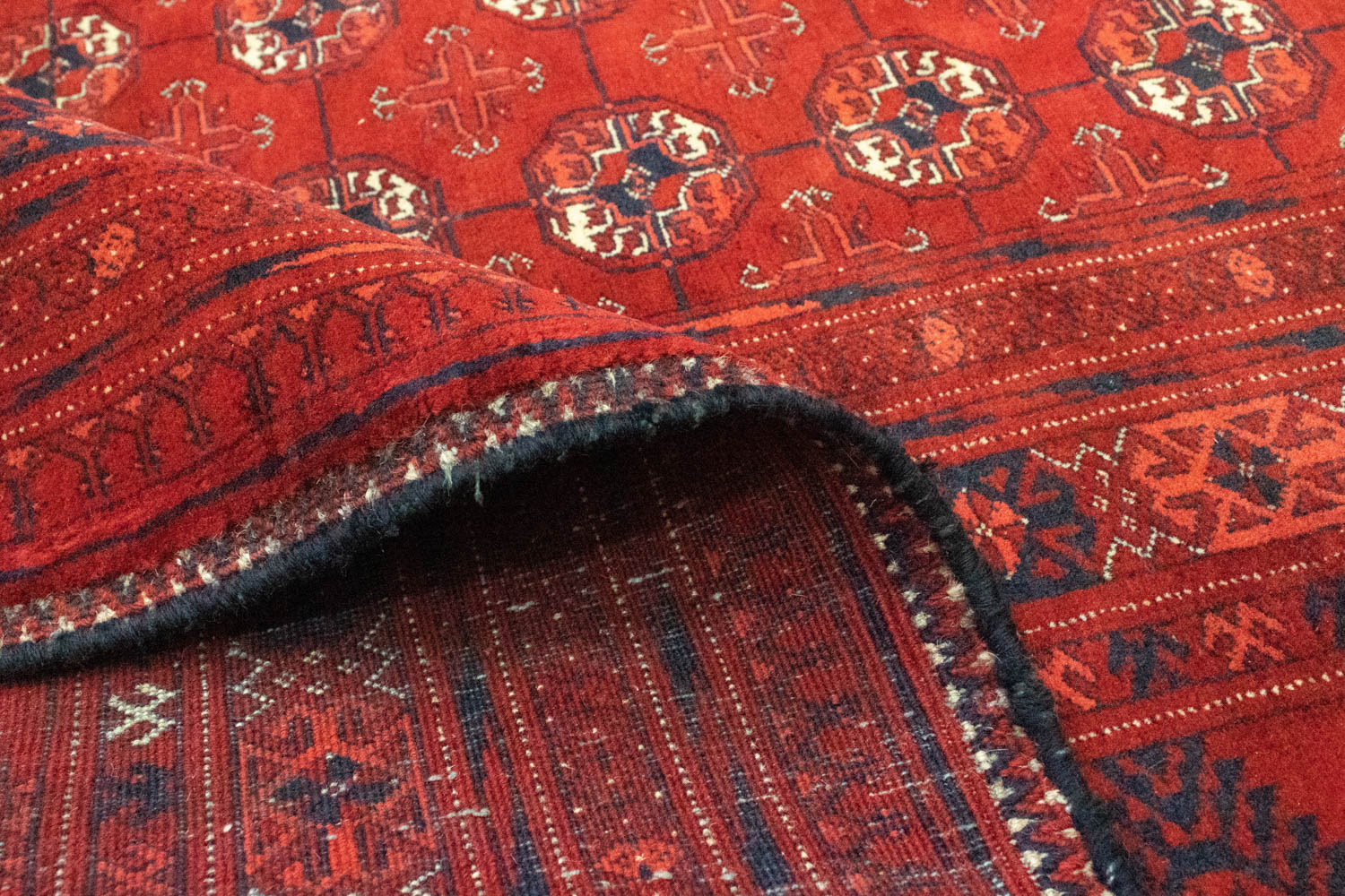 Afghan Teppich - Buchara 342 x 243 cm - dunkelrot - Image 4