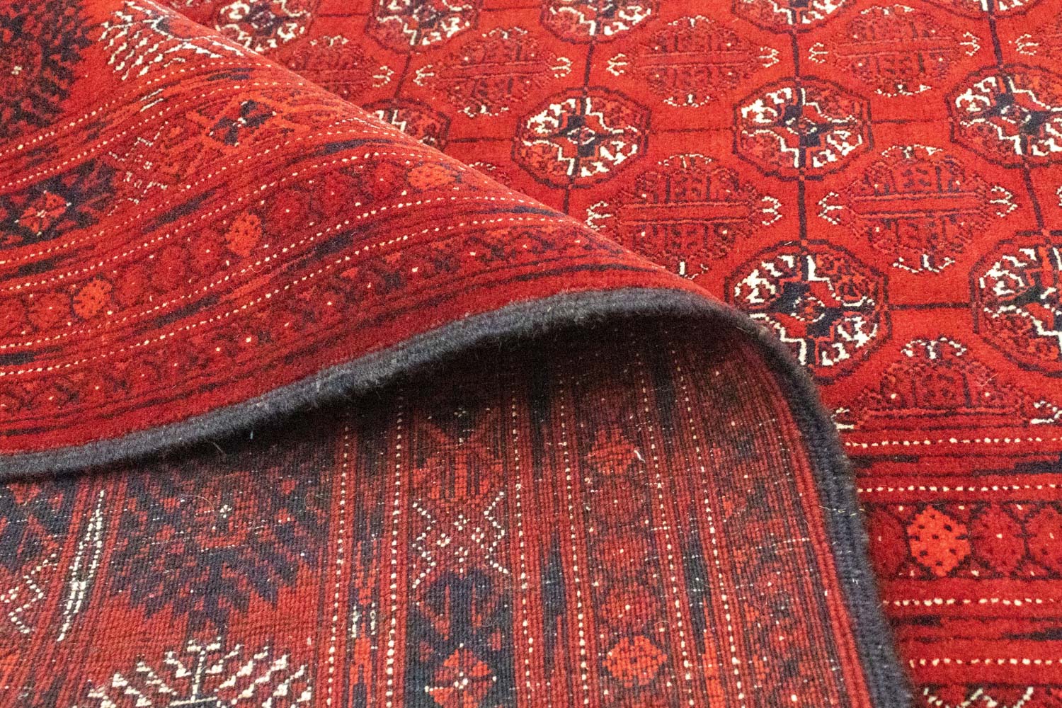 Afghan Teppich - Buchara 390 x 292 cm - dunkelrot - Image 4