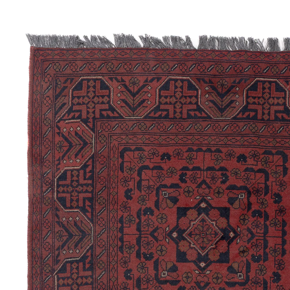 Afghan Teppich - Kunduz - 198 x 148 cm - rot - Image 3