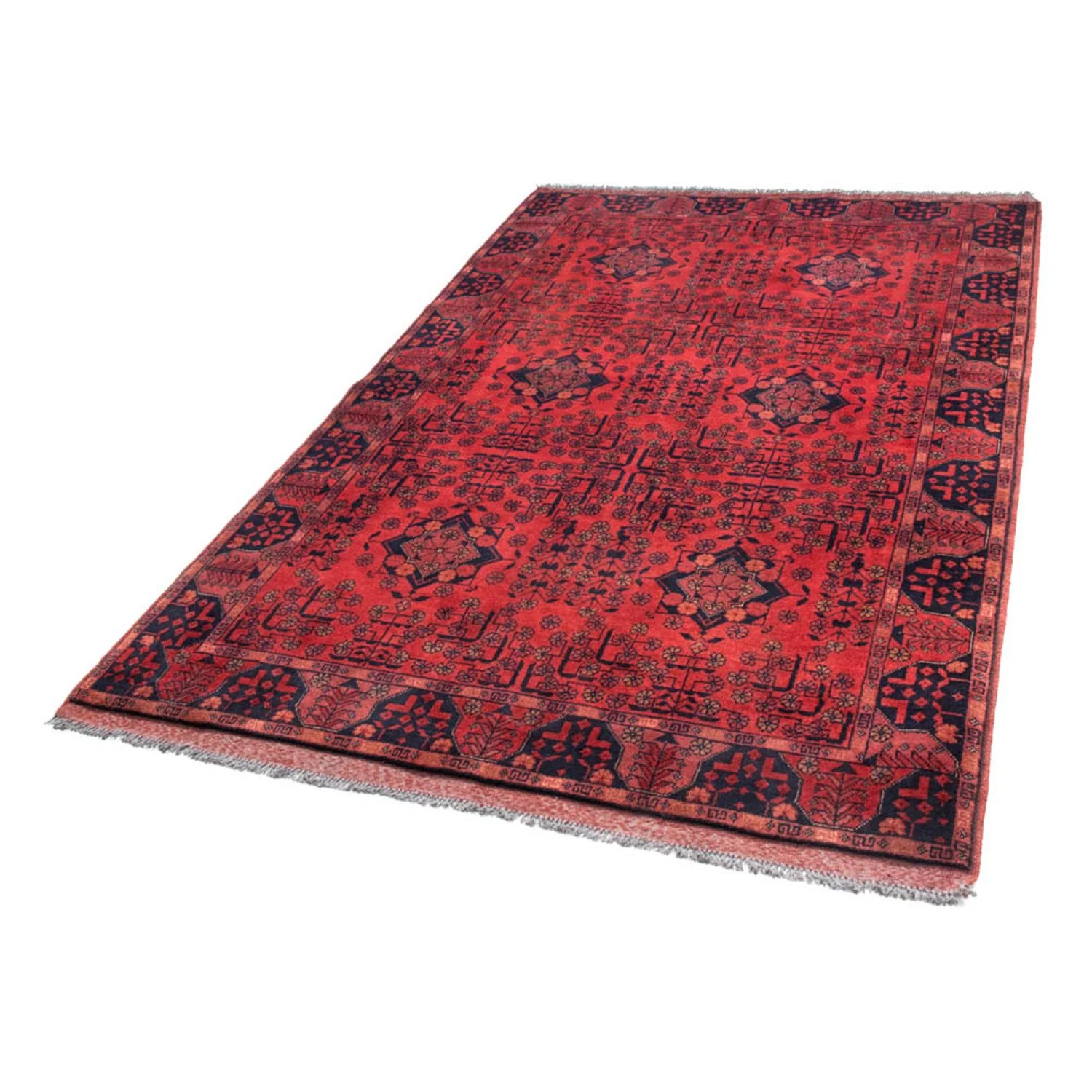Afghan Teppich - Kunduz 200 x 130 cm - rot - Image 5