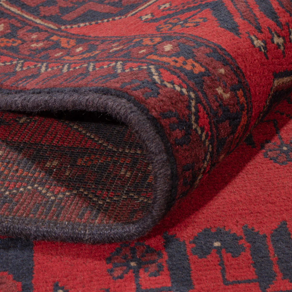 Afghan Teppich - Kunduz - 221 x 174 cm - rot - Image 5