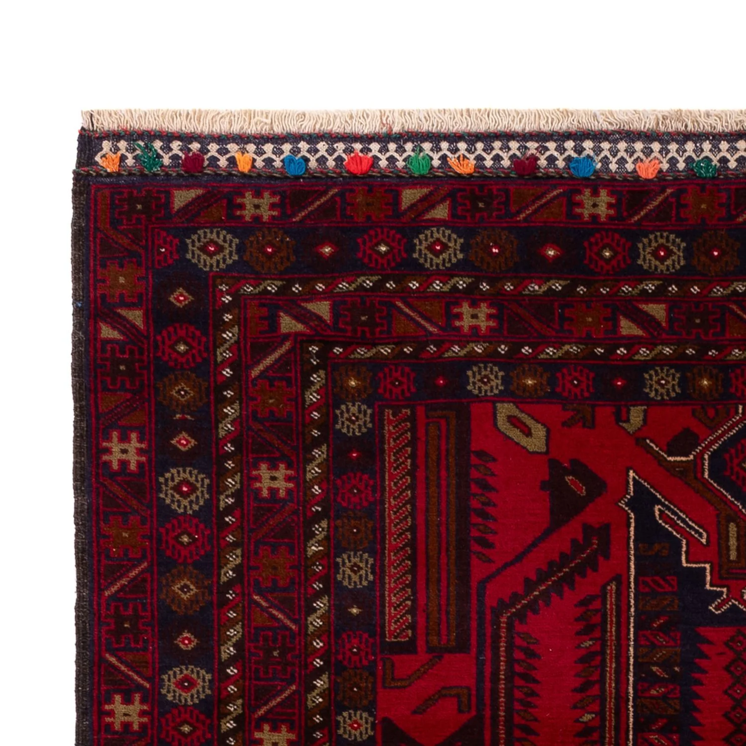 Belutsch Teppich - 184 x 116 cm - dunkelrot - Image 3