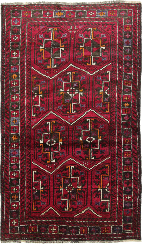 Belutsch Teppich - 190 x 105 cm - rot