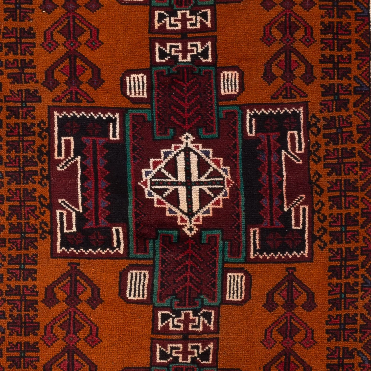 Belutsch Teppich - 198 x 123 cm - dunkelrot - Image 2