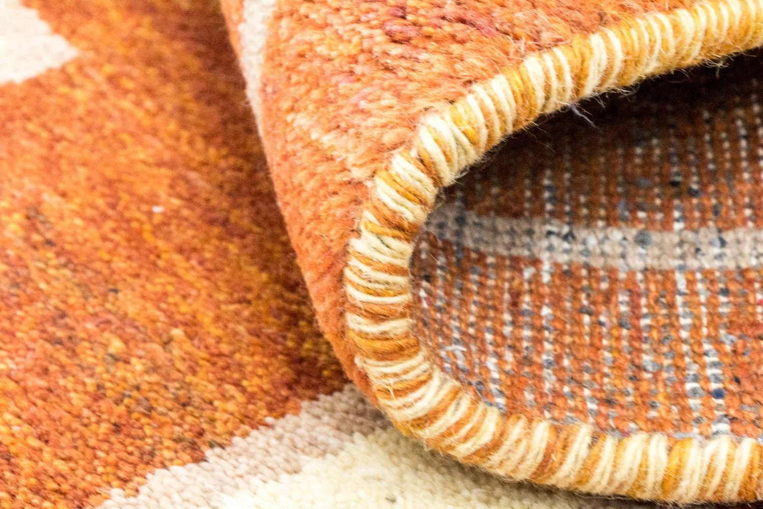 Gabbeh Teppich - Indus 140 x 70 cm - orange - Image 4