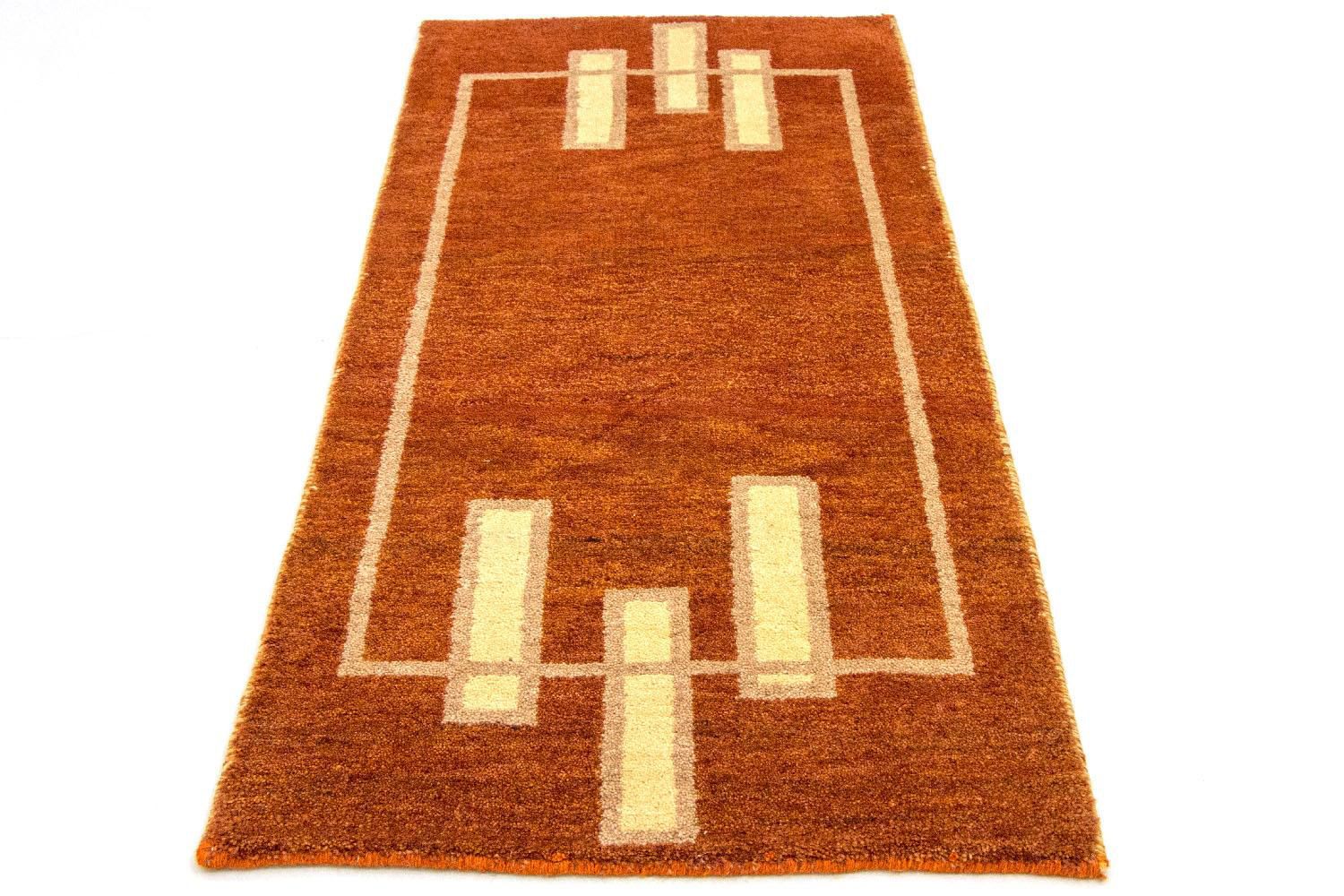 Gabbeh Teppich - Indus 140 x 70 cm - orange - Image 5