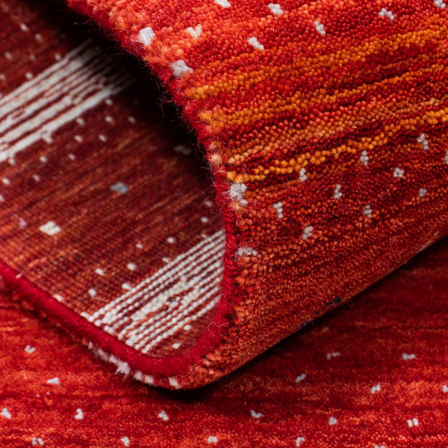 Gabbeh Teppich - Loribaft Indus 204 x 140 cm - rot - Image 4