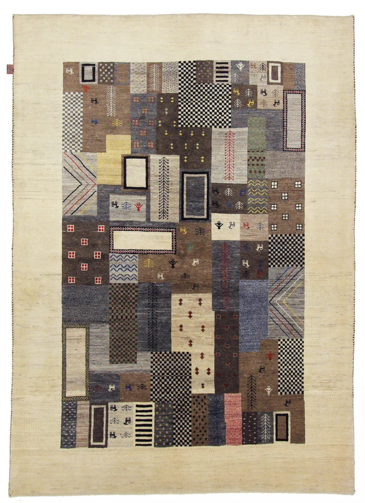 Gabbeh Teppich - Loribaft Indus - 251 x 181 cm - mehrfarbig