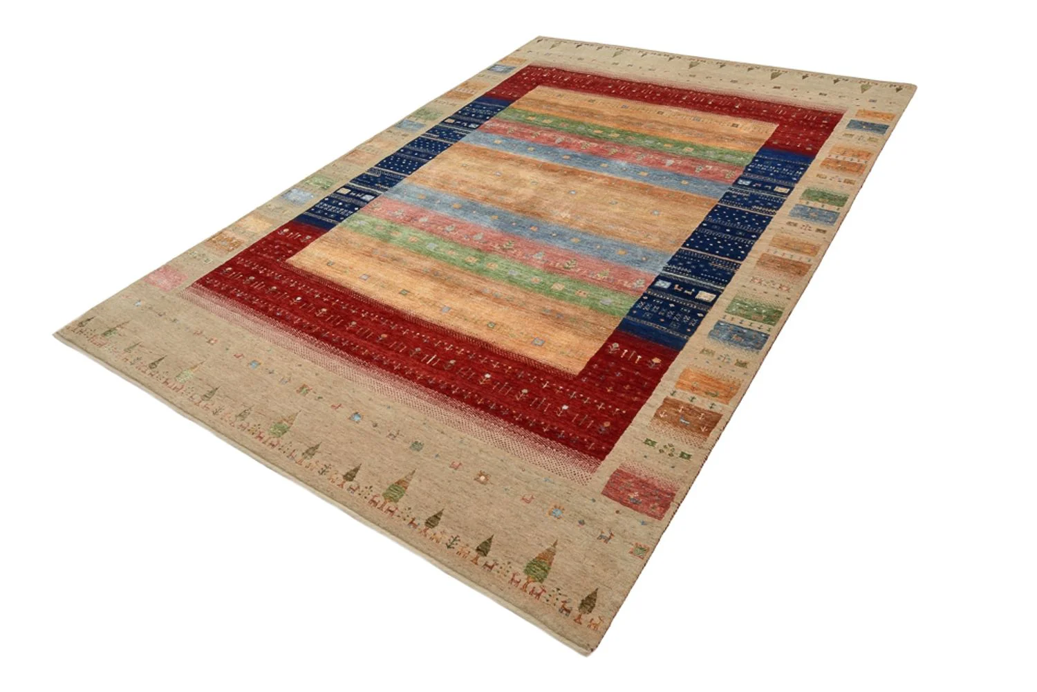 Gabbeh Teppich - Loribaft Indus - 302 x 205 cm - mehrfarbig - Image 3