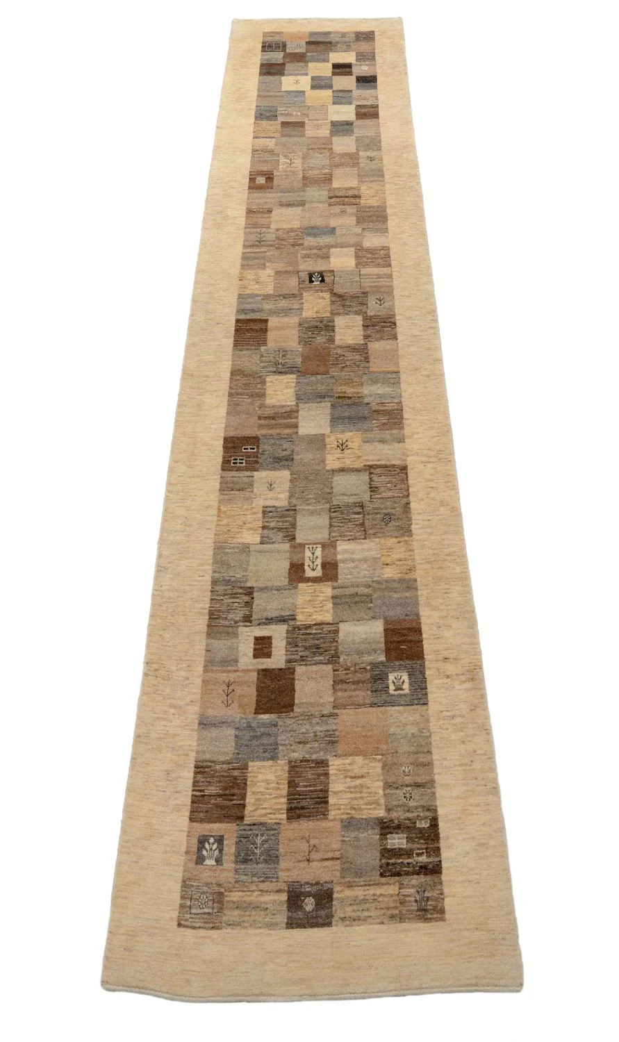 Gabbeh Teppich - Loribaft Perser 512 x 101 cm - hellbraun - Image 4