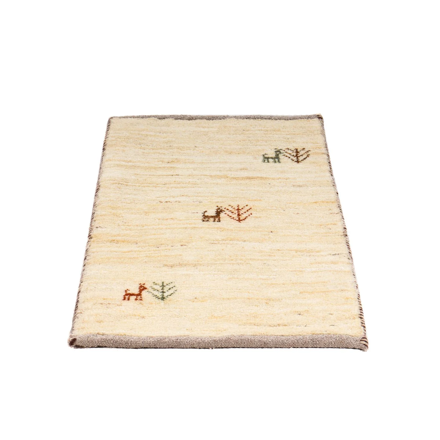 Gabbeh Teppich - Loribaft Perser 60 x 40 cm - beige - Image 4