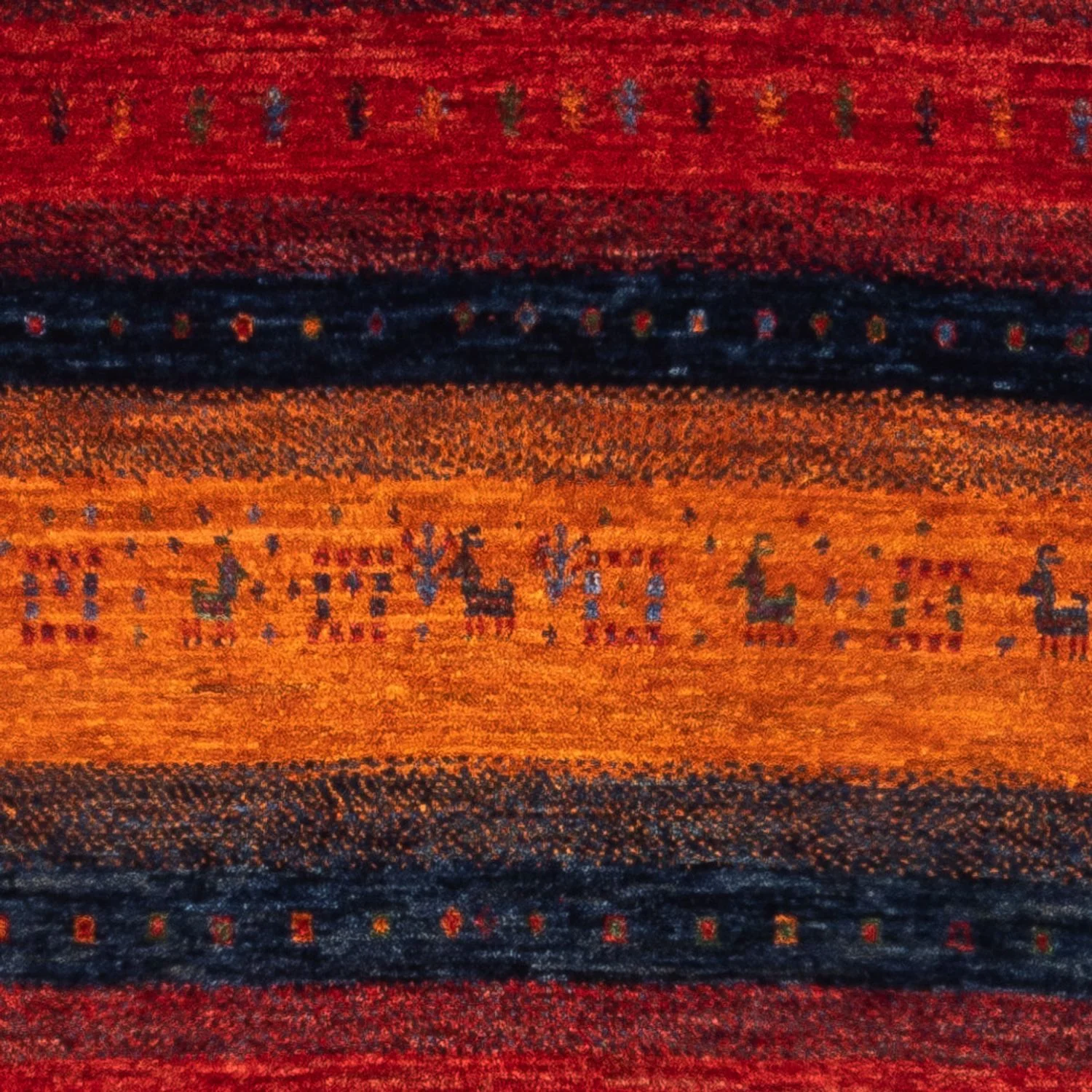 Gabbeh Teppich - Loribaft Perser - Royal - 137 x 86 cm - mehrfarbig - Image 2