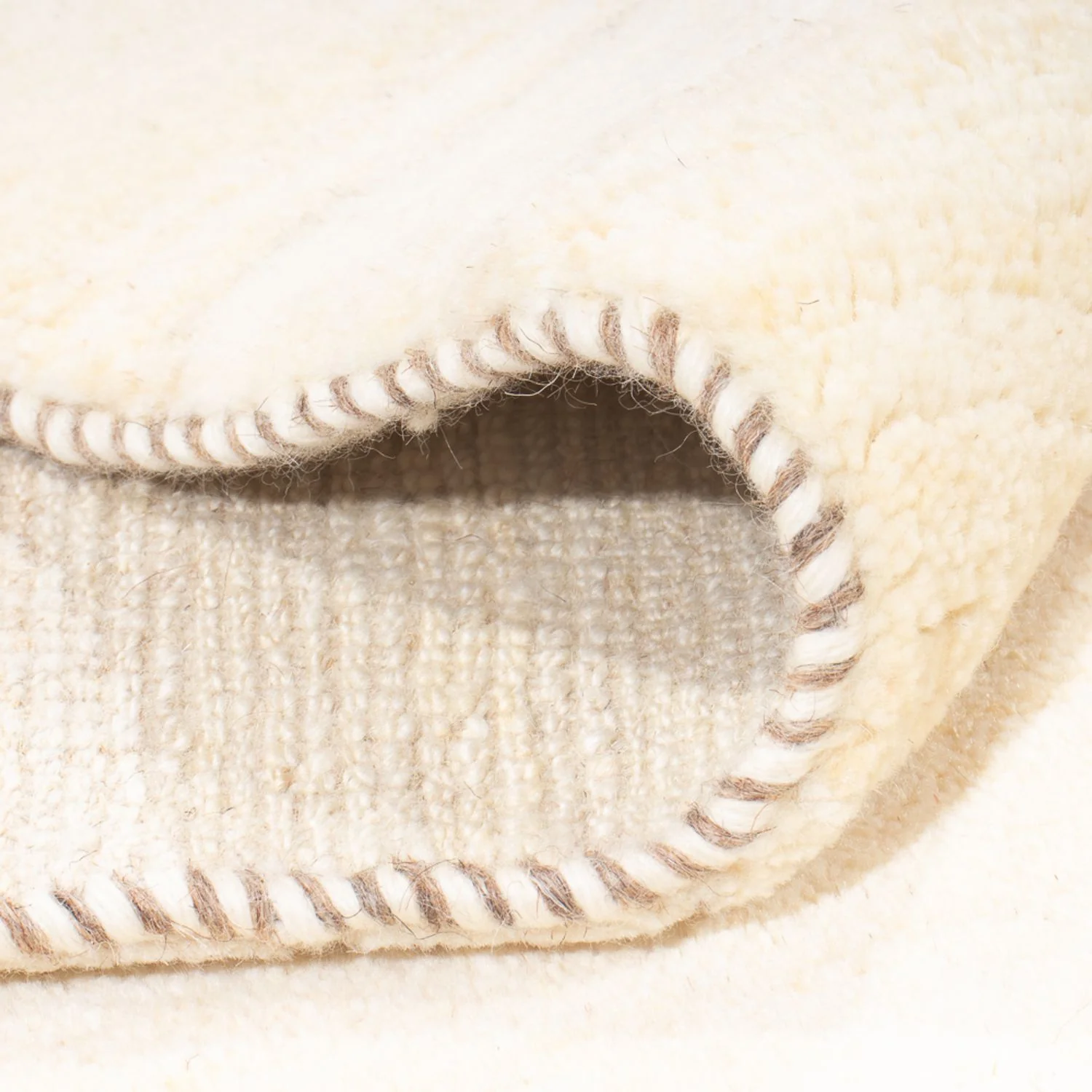 Gabbeh Teppich - Perser - 194 x 152 cm - beige - Image 4