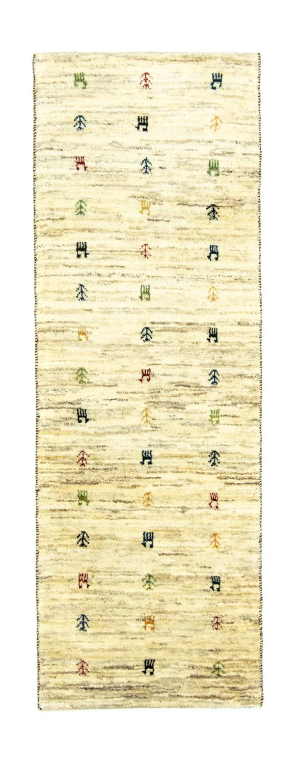 Gabbeh Teppich - Perser 219 x 75 cm - beige