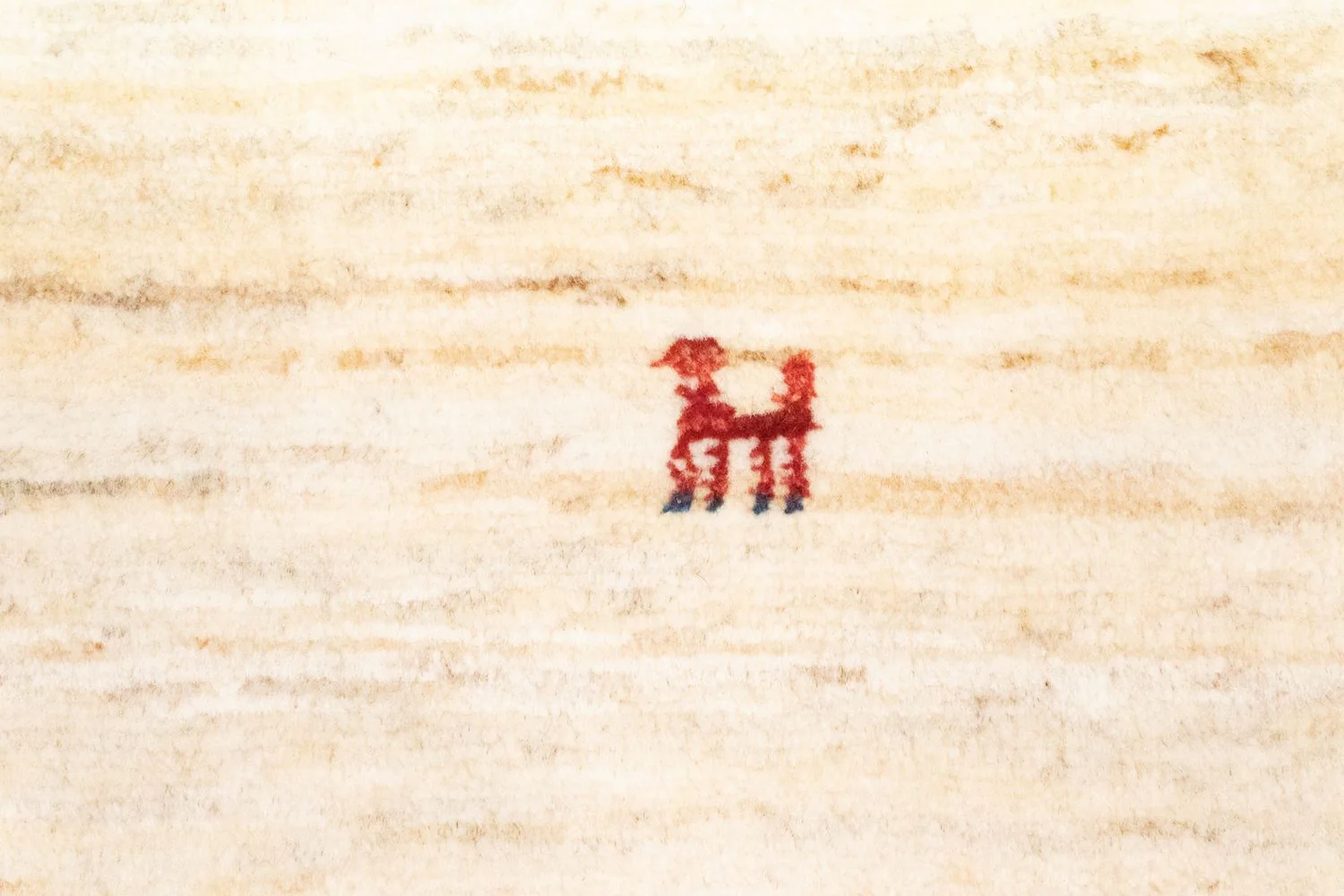 Gabbeh Teppich - Perser 60 x 40 cm - beige - Image 2