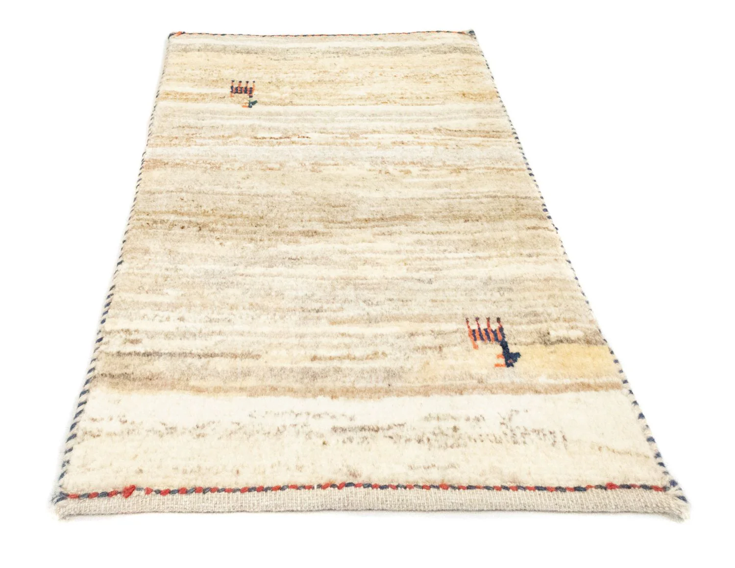 Gabbeh Teppich - Perser 60 x 40 cm - beige - Image 5