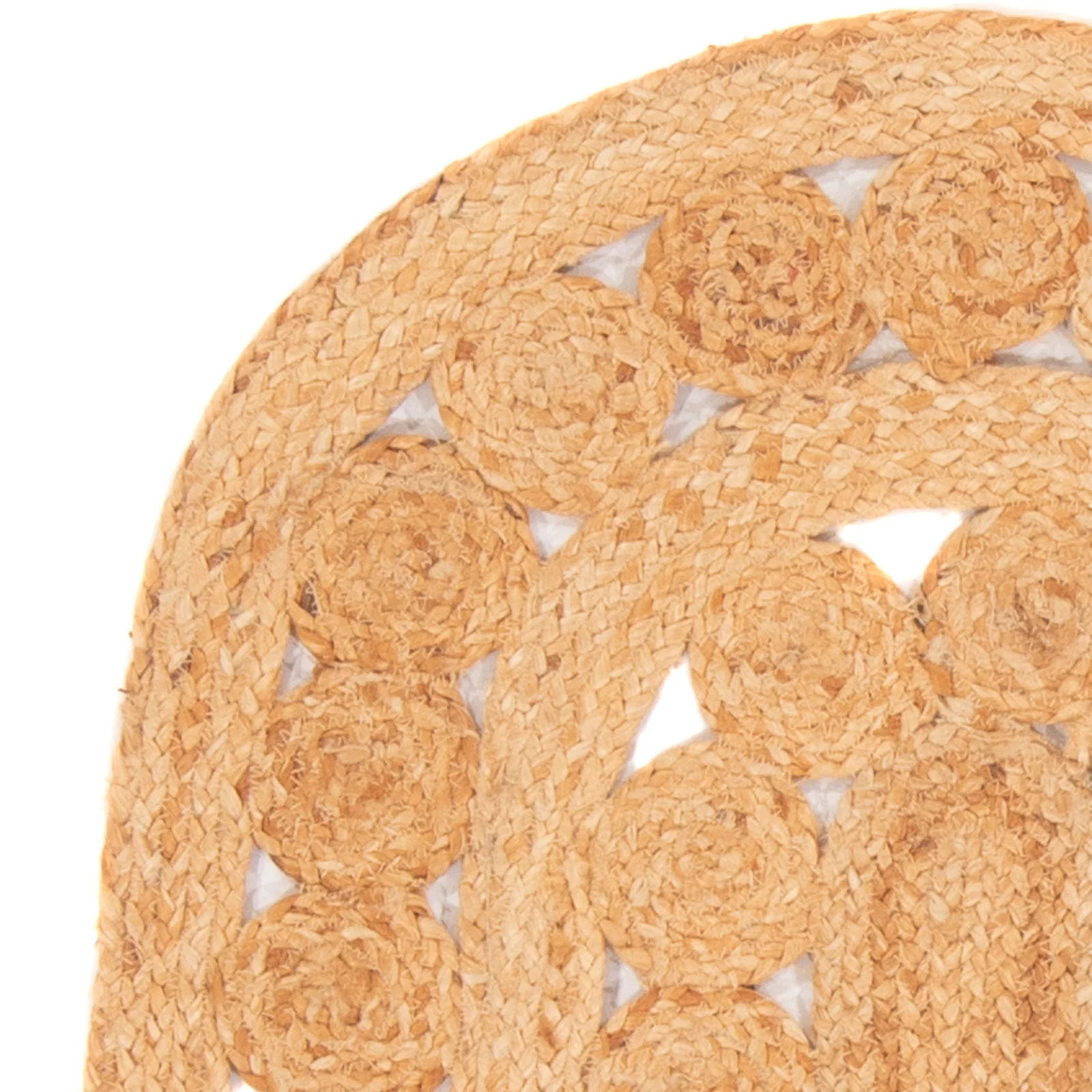 Juteteppich oval - 91 x 61 cm - natur - Image 3