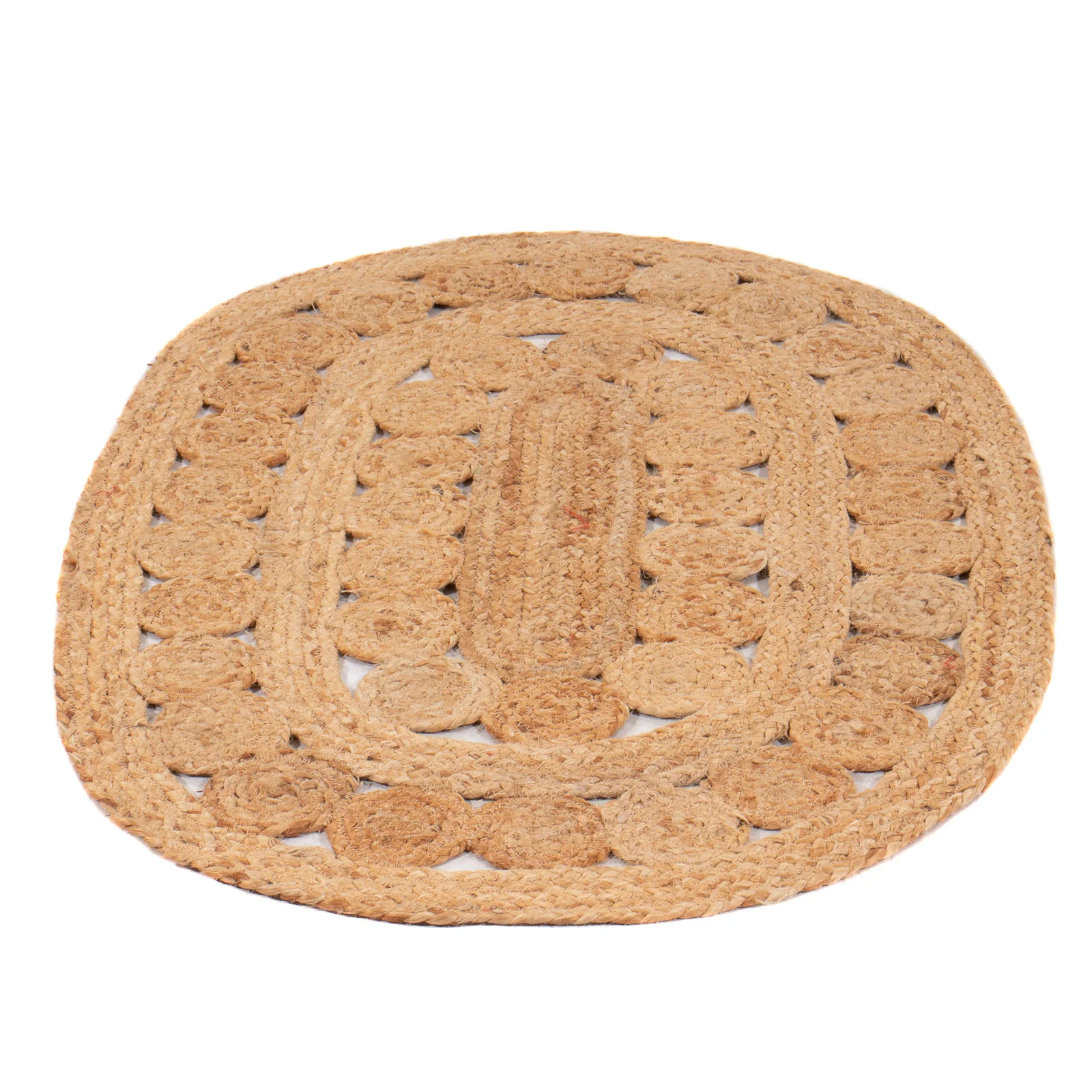 Juteteppich oval - 91 x 61 cm - natur - Image 5