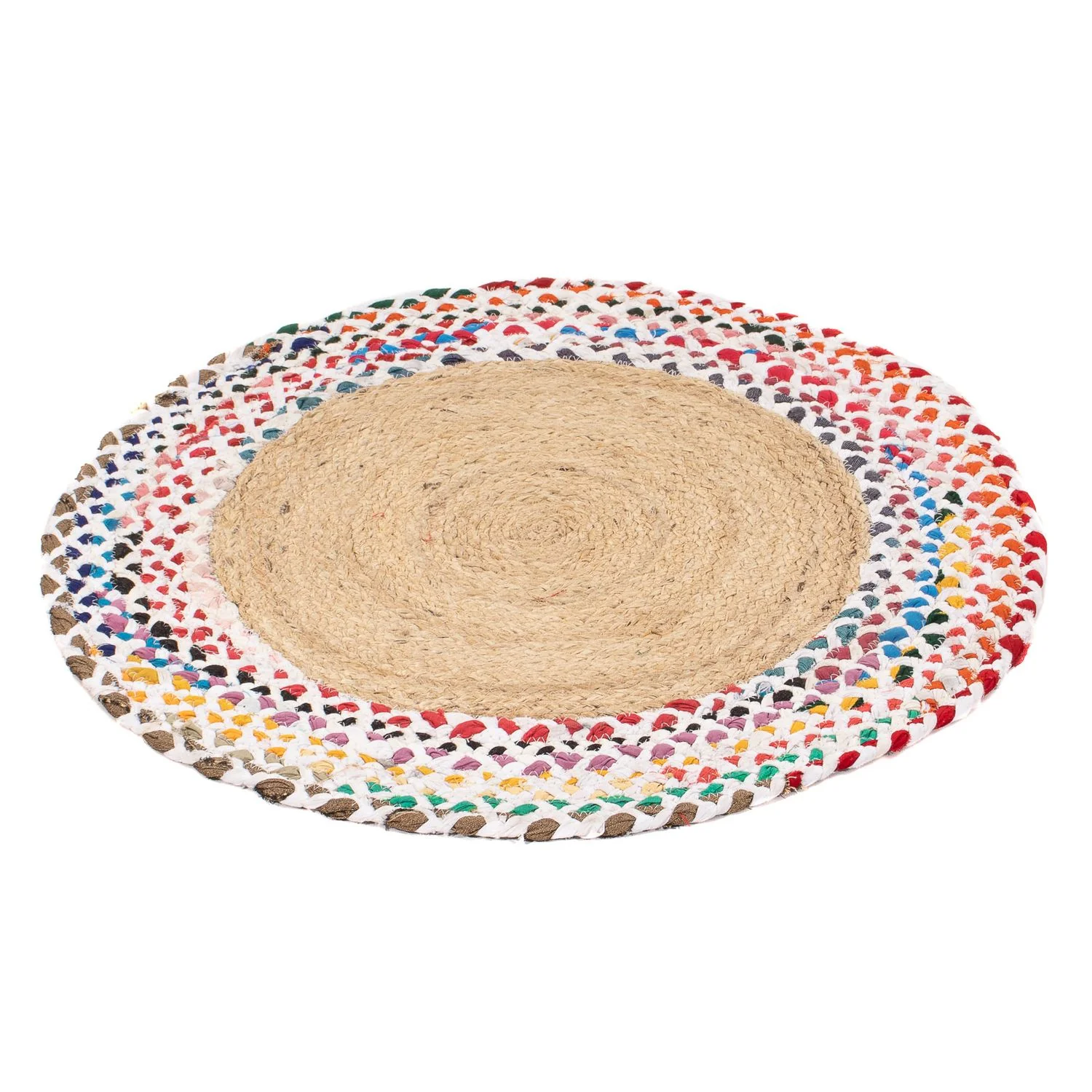 Juteteppich rund - 60 x 60 cm - mehrfarbig - Image 5