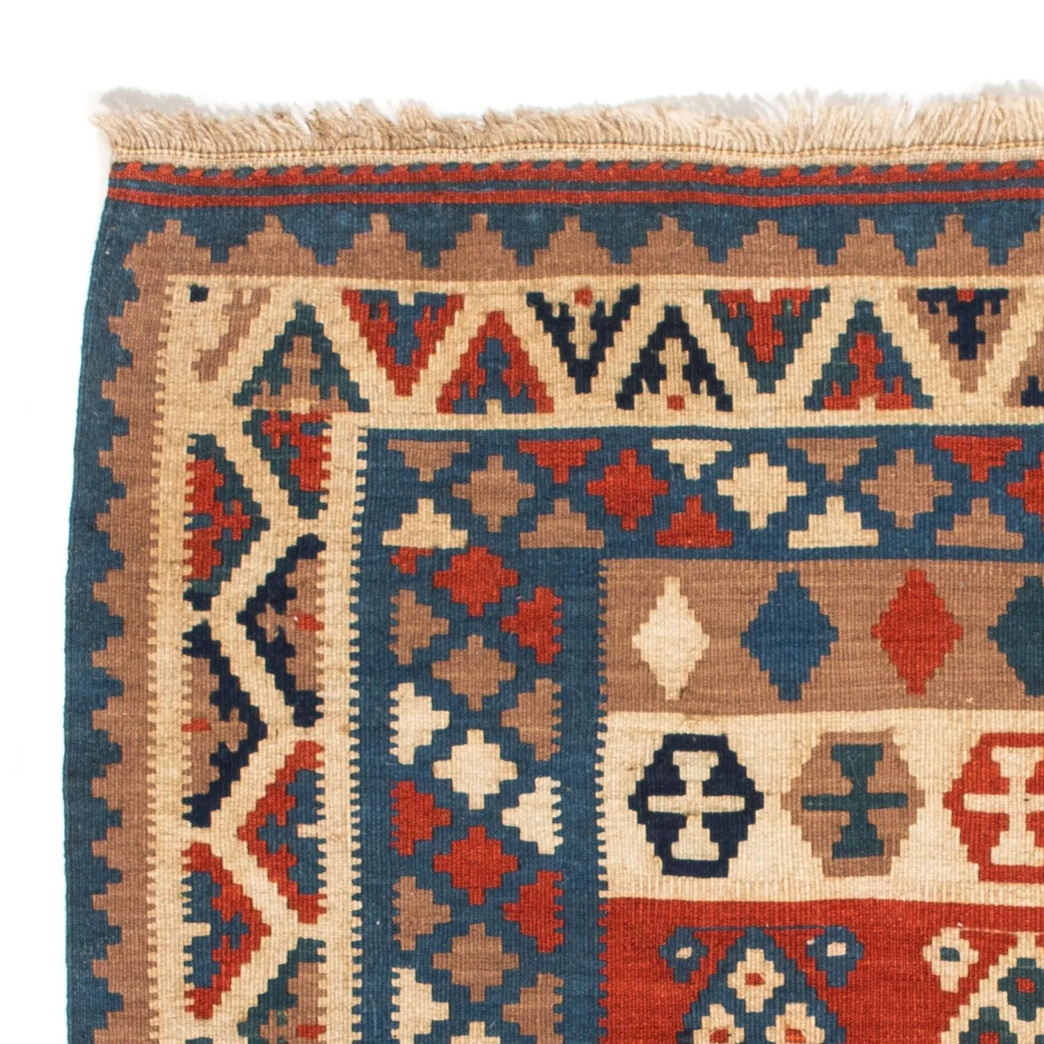 Kelim Teppich - Oriental 102 x 100 cm - blau - Image 3