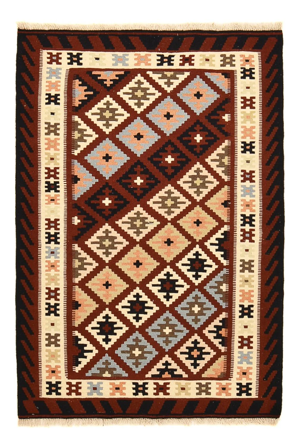 Kelim Teppich - Oriental - 146 x 102 cm - mehrfarbig