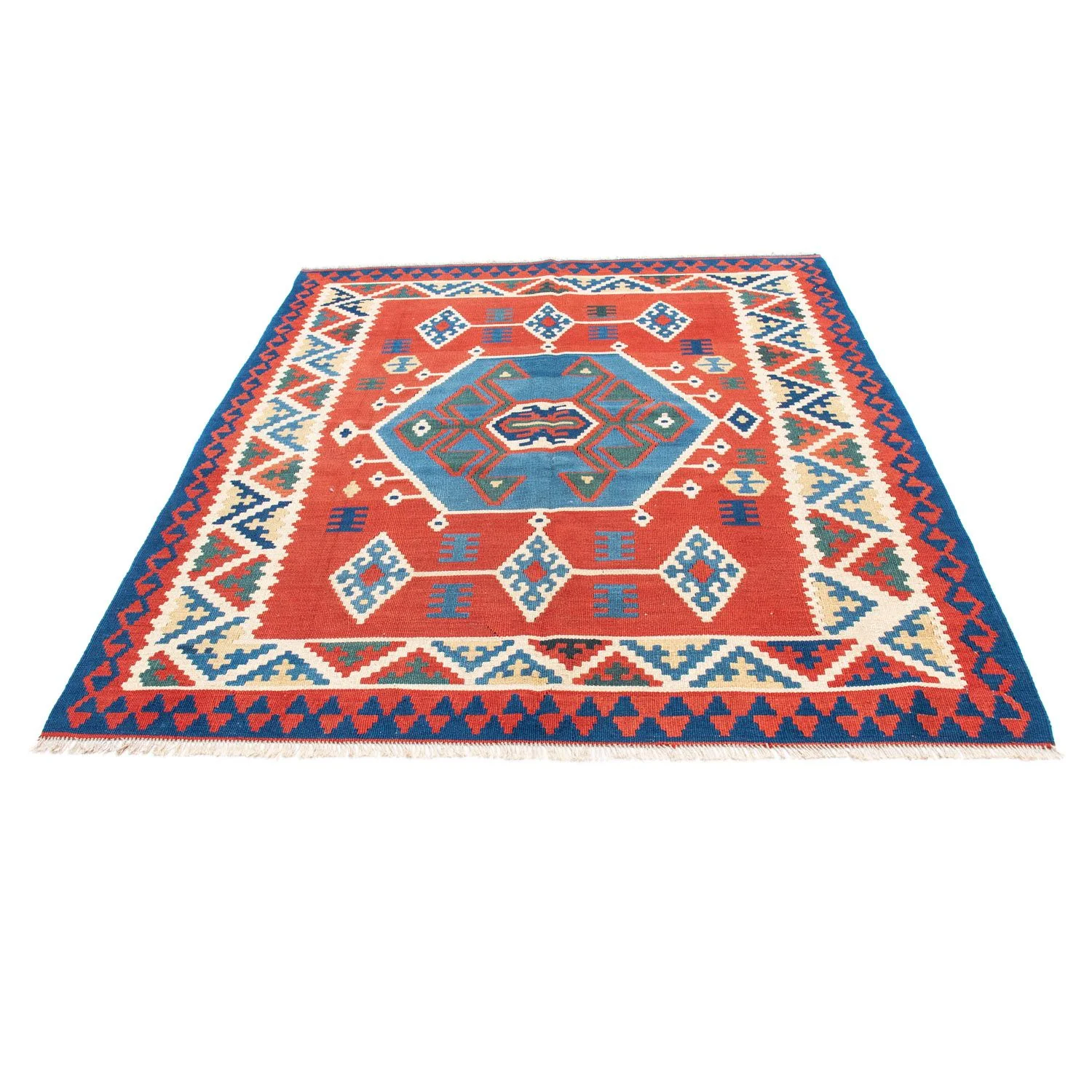 Kelim Teppich - Oriental 208 x 160 cm - rot - Image 5
