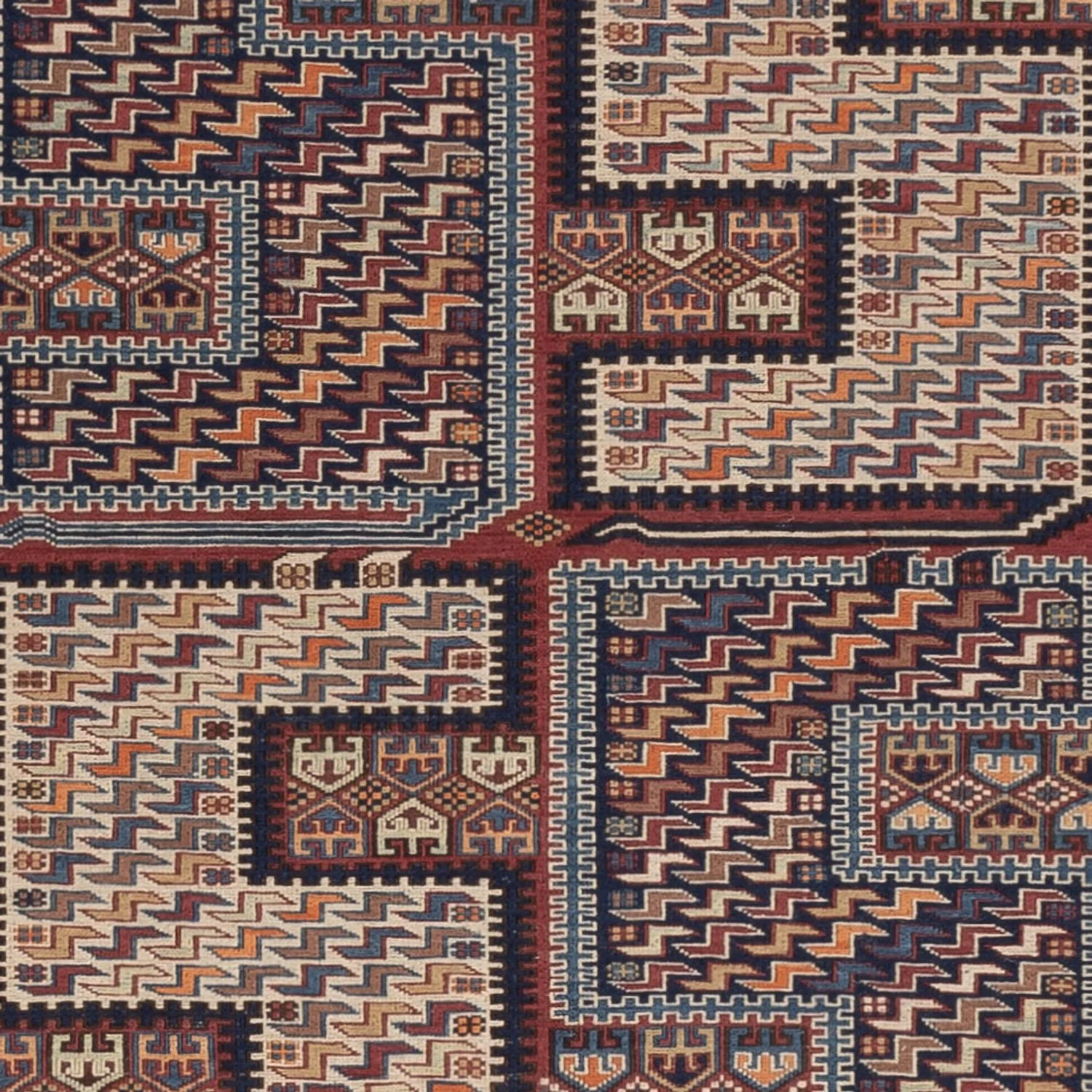 Kelim Afghan Teppich 216x152cm - Image 2