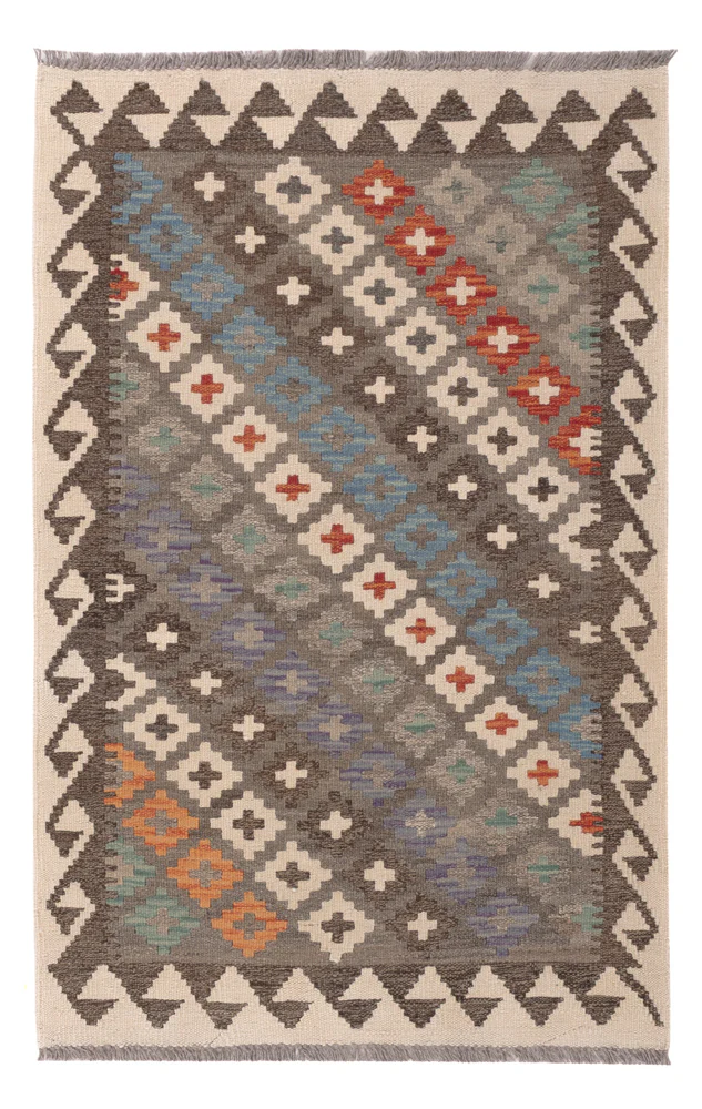 Kelim Teppich - Splash - 128 x 85 cm - mehrfarbig
