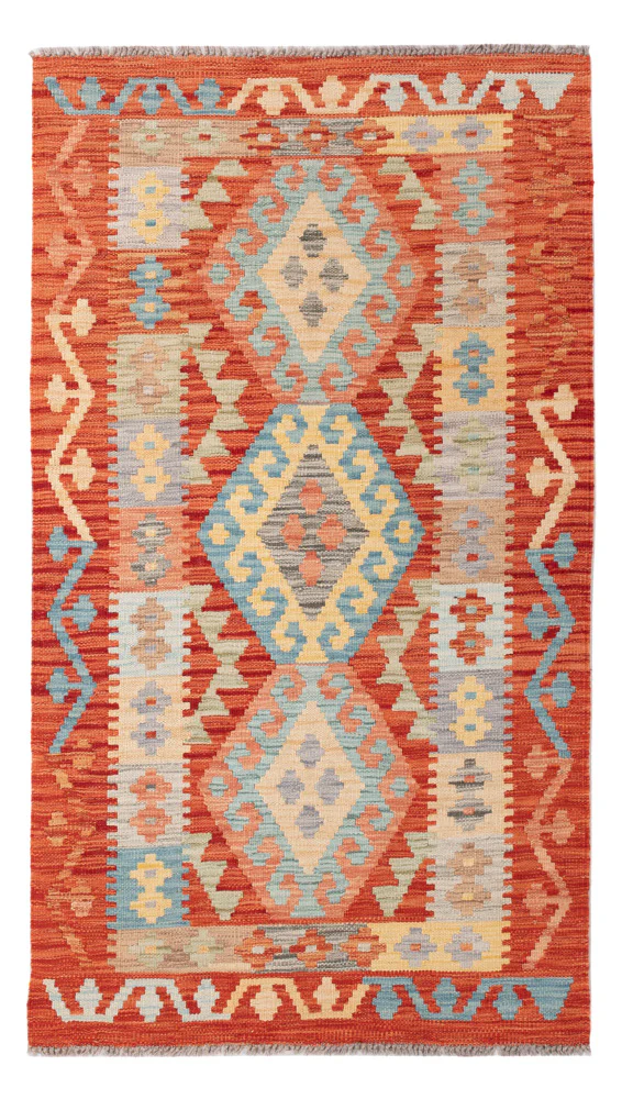 Kelim Teppich - Splash - 155 x 77 cm - bunt