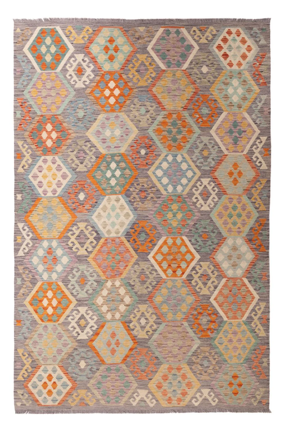 Kelim Teppich - Splash - 298 x 199 cm - mehrfarbig