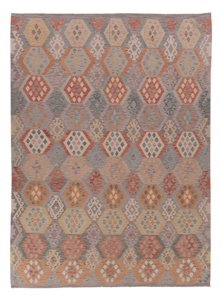 Kelim Maimene Teppich 380x281cm