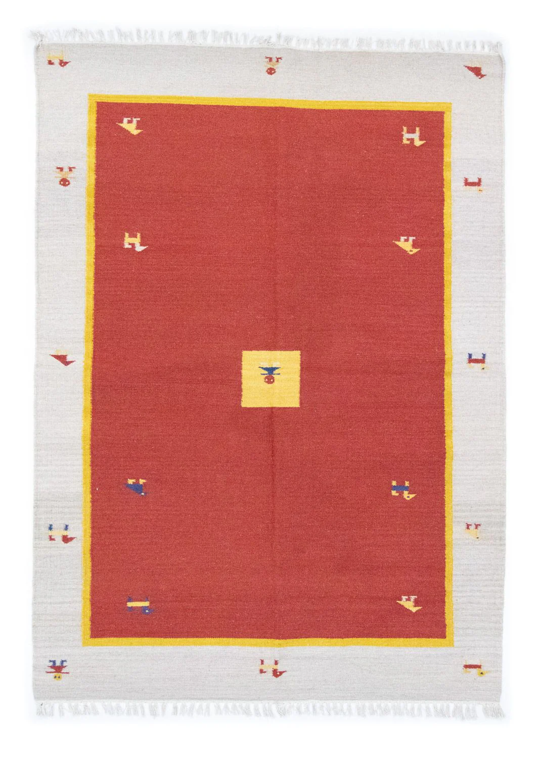 Kelim Teppich - Trendy 200 x 140 cm - rot