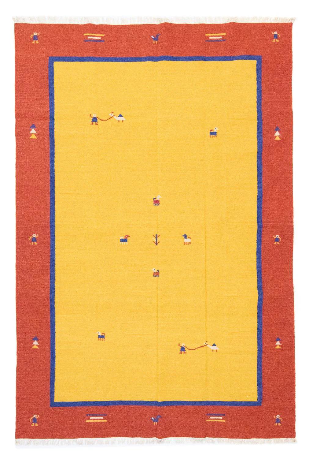 Kelim Teppich - Trendy 300 x 200 cm - gelb