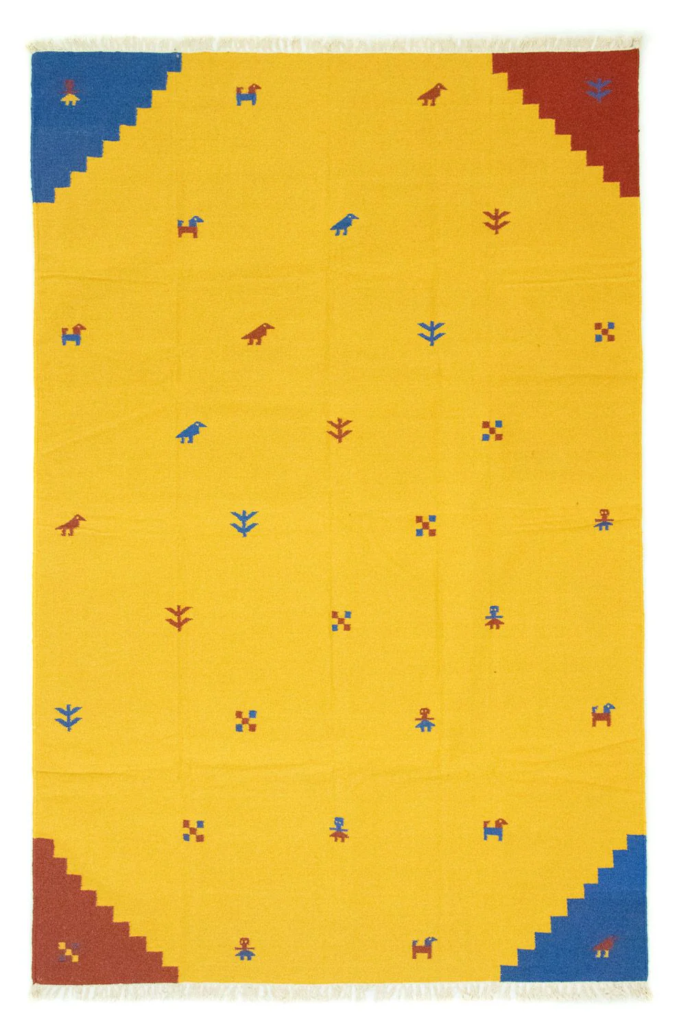 Kelim Teppich - Trendy 300 x 200 cm - gelb