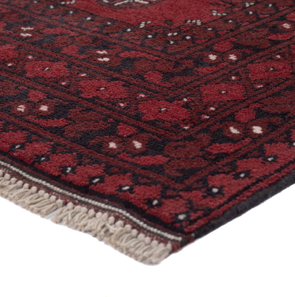 Läufer Afghan - Filpa - 190 x 98 cm - dunkelrot - Image 4