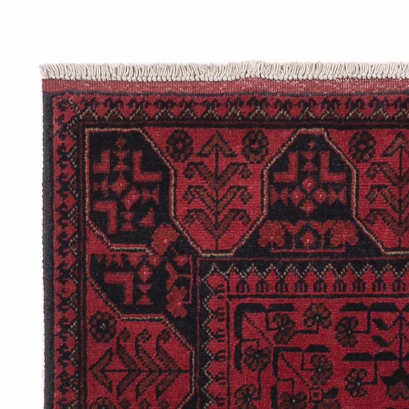 Läufer Afghan - Kunduz - 299 x 82 cm - dunkelrot - Image 3