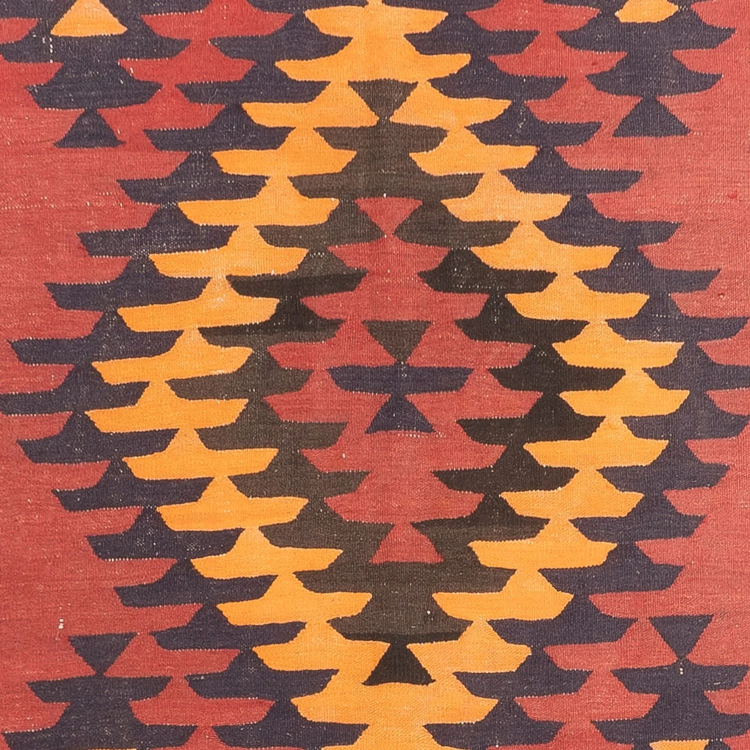 Läufer Kelim - Old - 423 x 140 cm - dunkelrot - Image 2