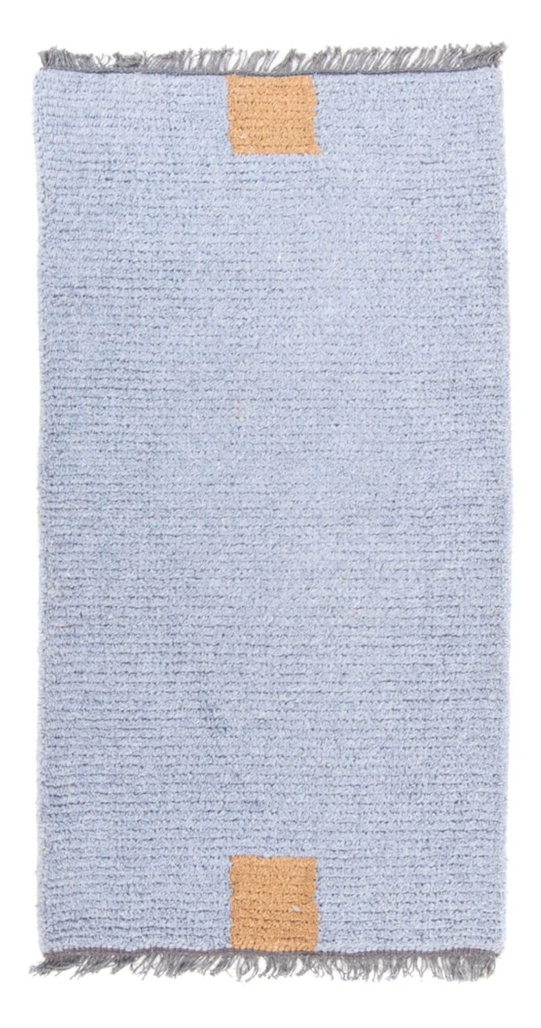 Nepal Teppich - 140 x 70 cm - hellblau