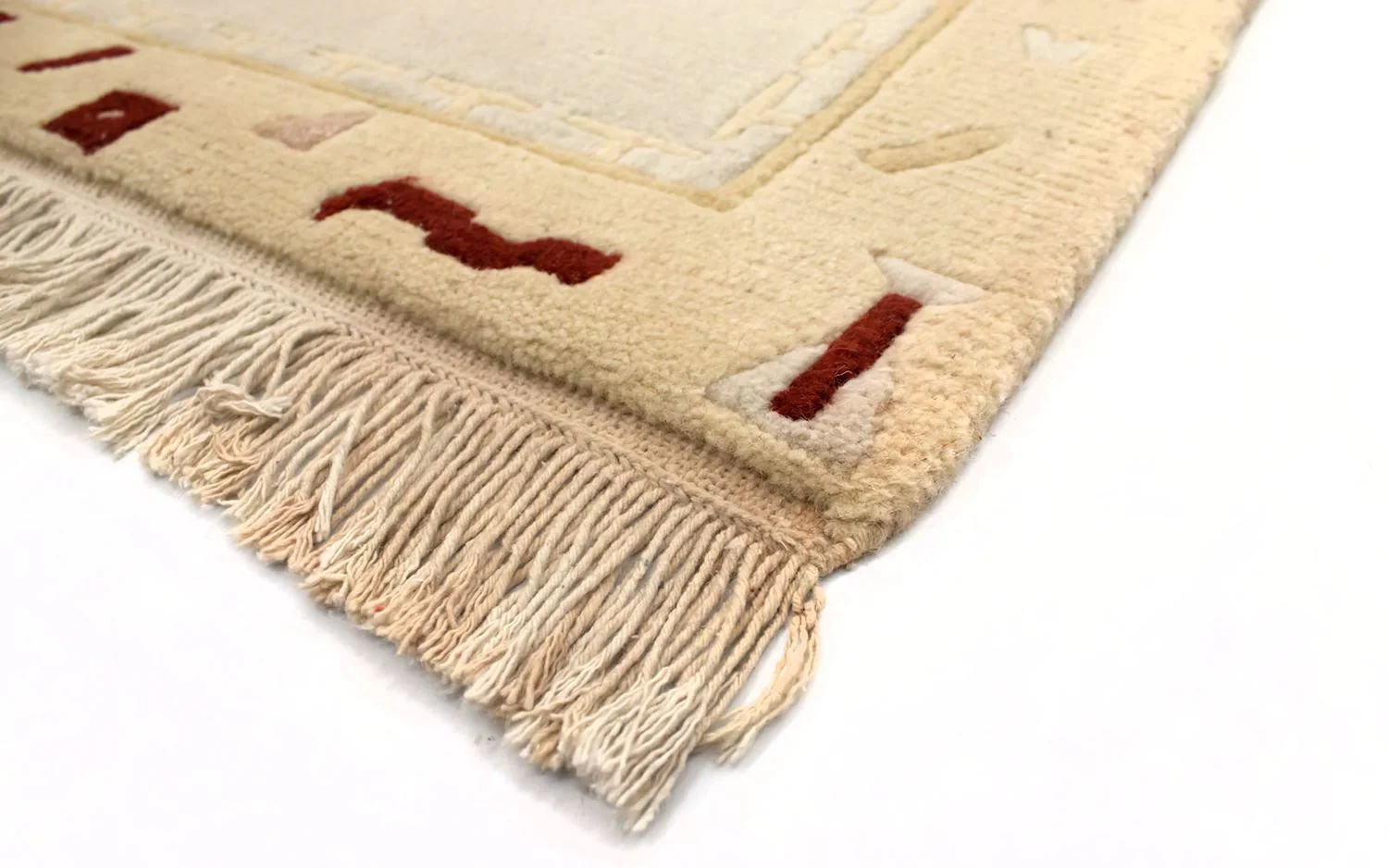 Nepal Teppich 140 x 70 cm - beige - Image 4