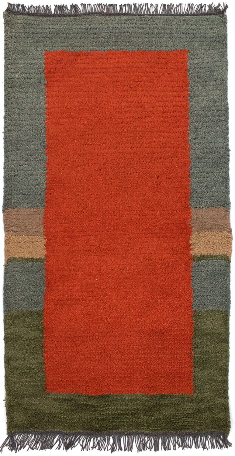 Nepal Teppich 140 x 70 cm - rot