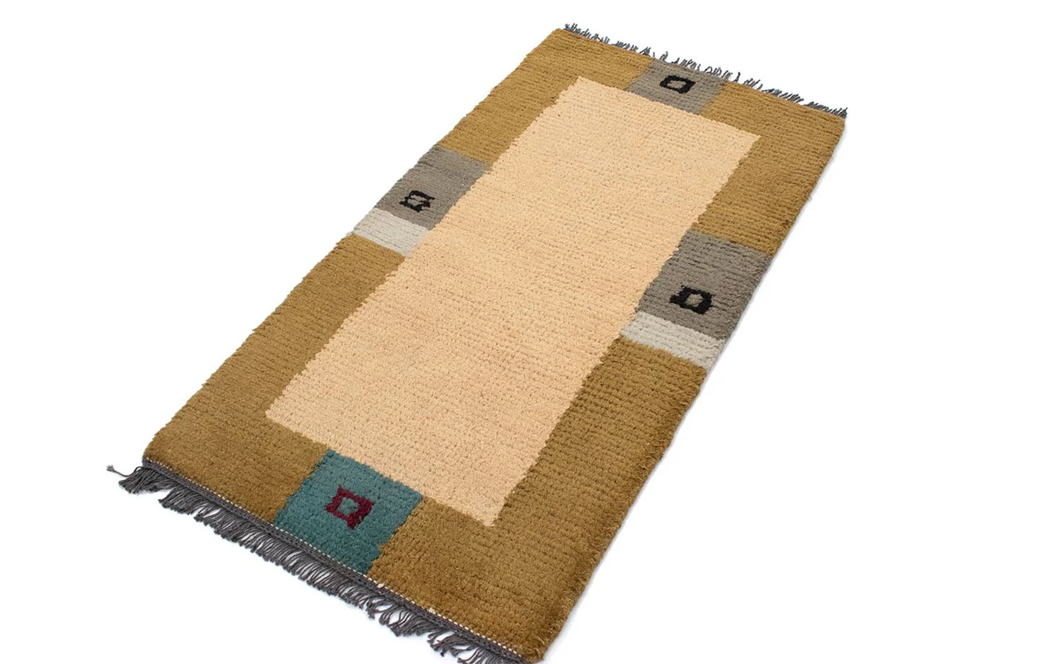 Nepal Teppich 140 x 70 cm - beige - Image 4