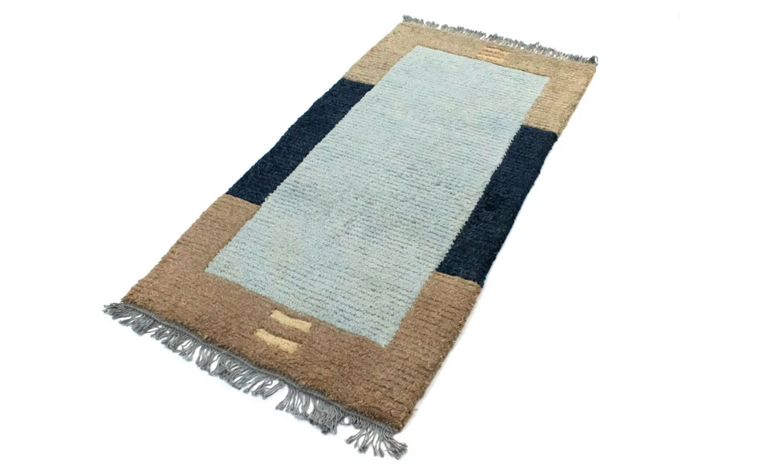 Nepal Teppich 140 x 70 cm - blau - Image 4