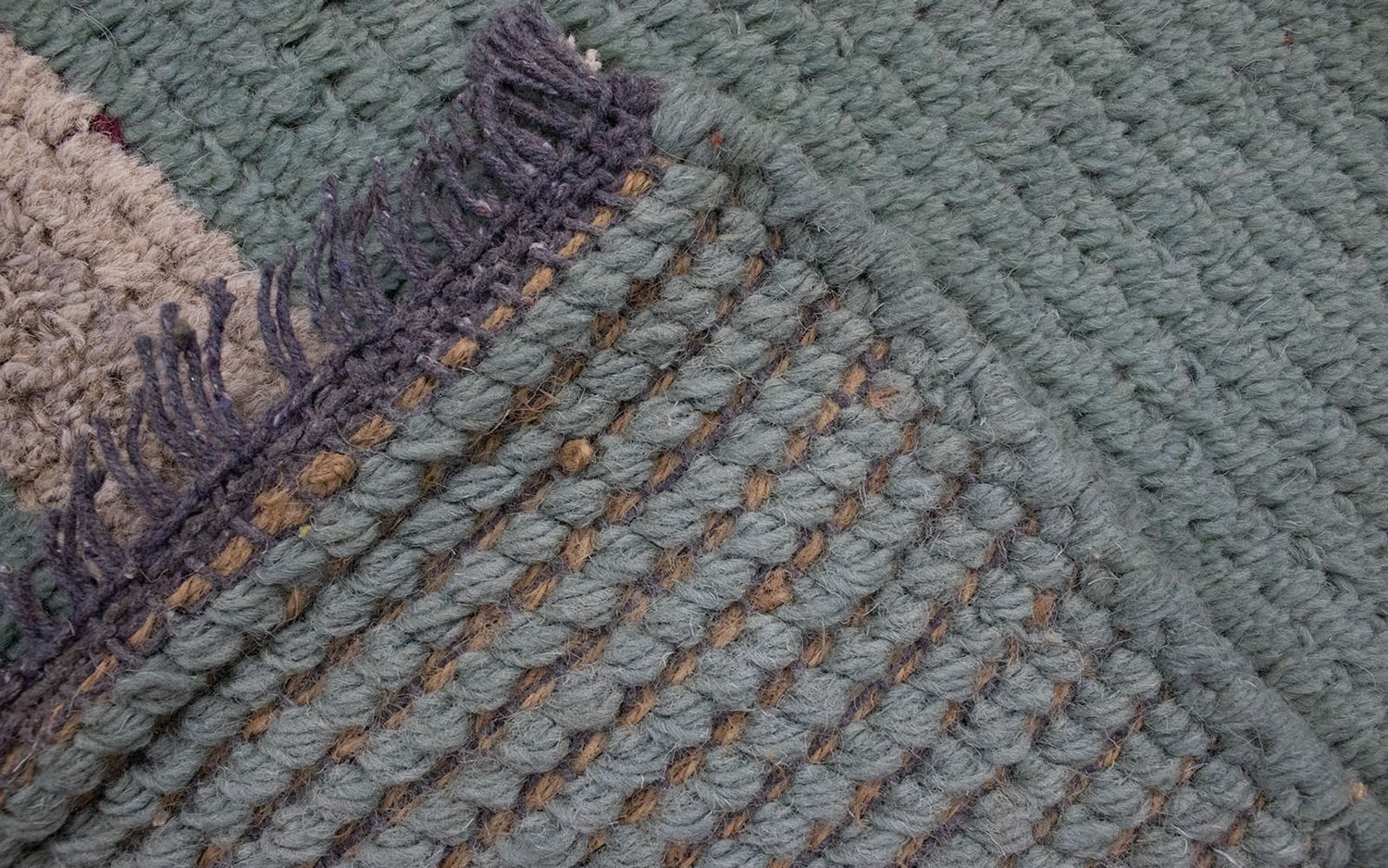 Nepal Teppich 140 x 70 cm - grün - Image 5