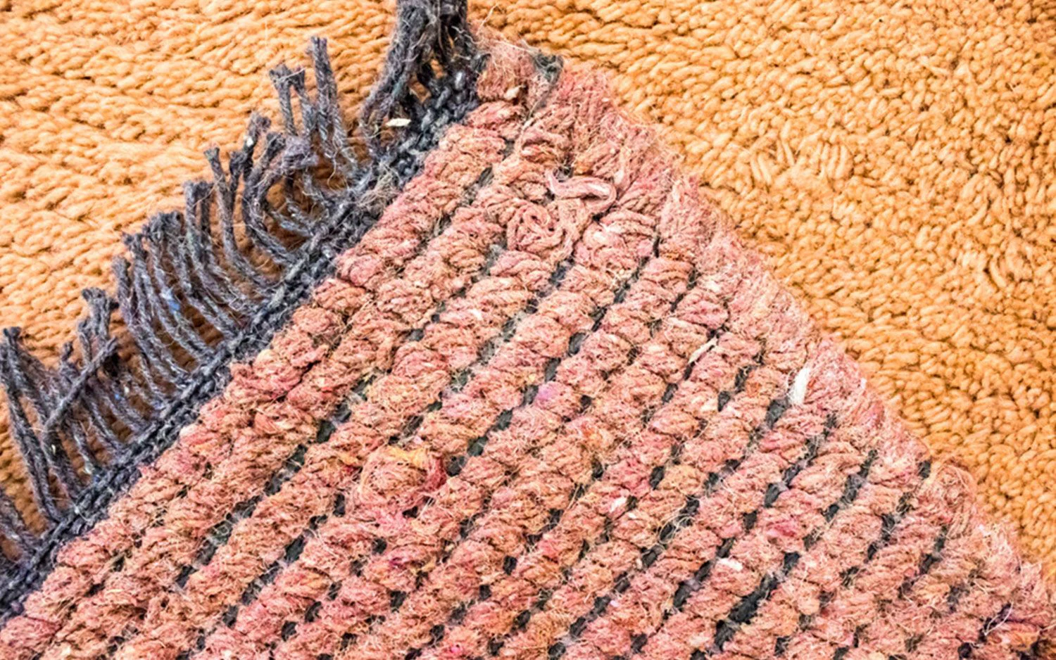 Nepal Teppich 140 x 70 cm - orange - Image 3