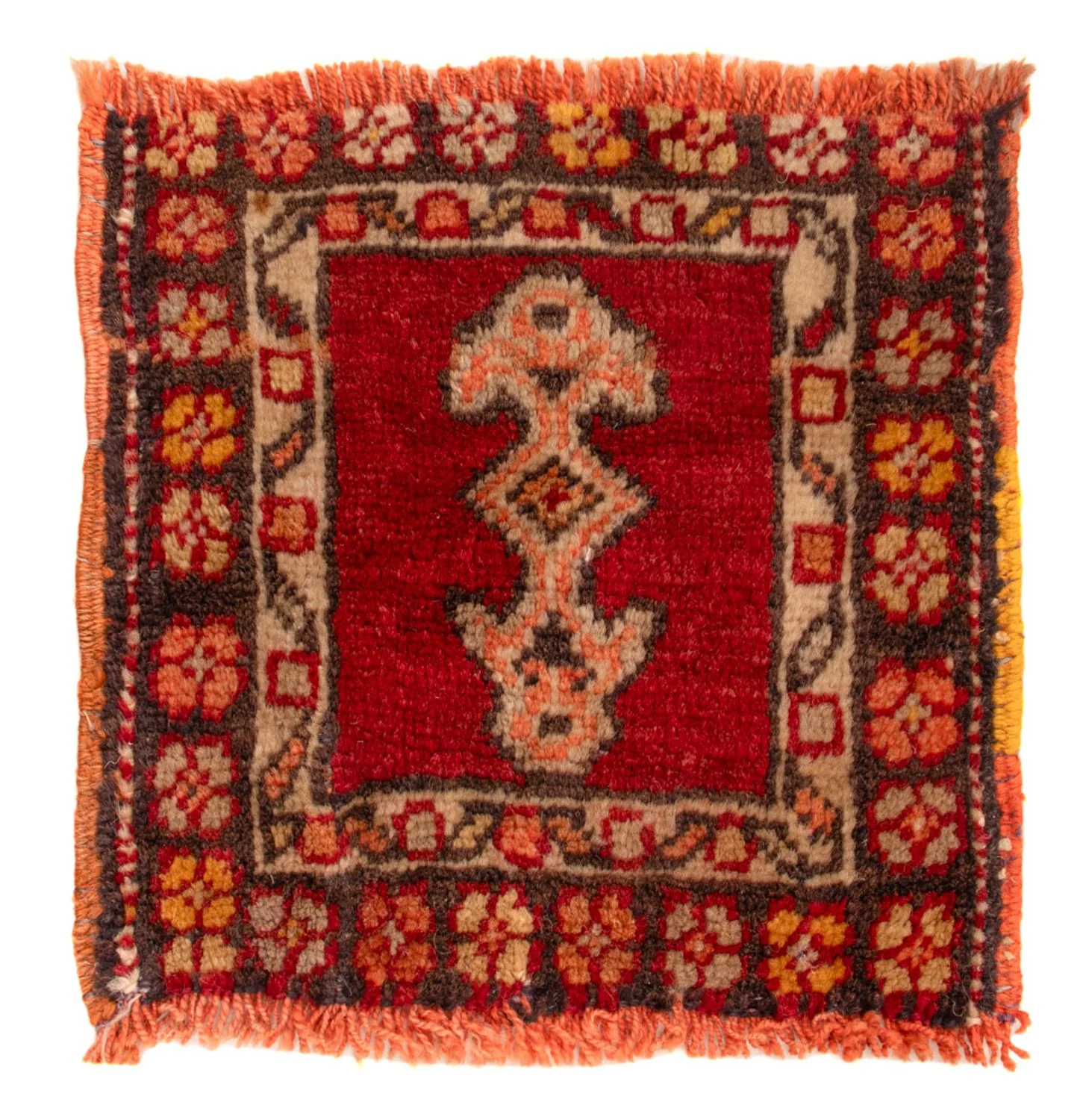 Orientteppich - 27 x 24 cm - rot